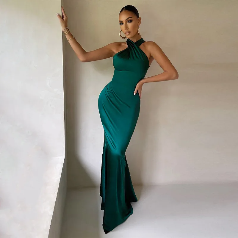 Silk  Cocktail Party Evening Dress