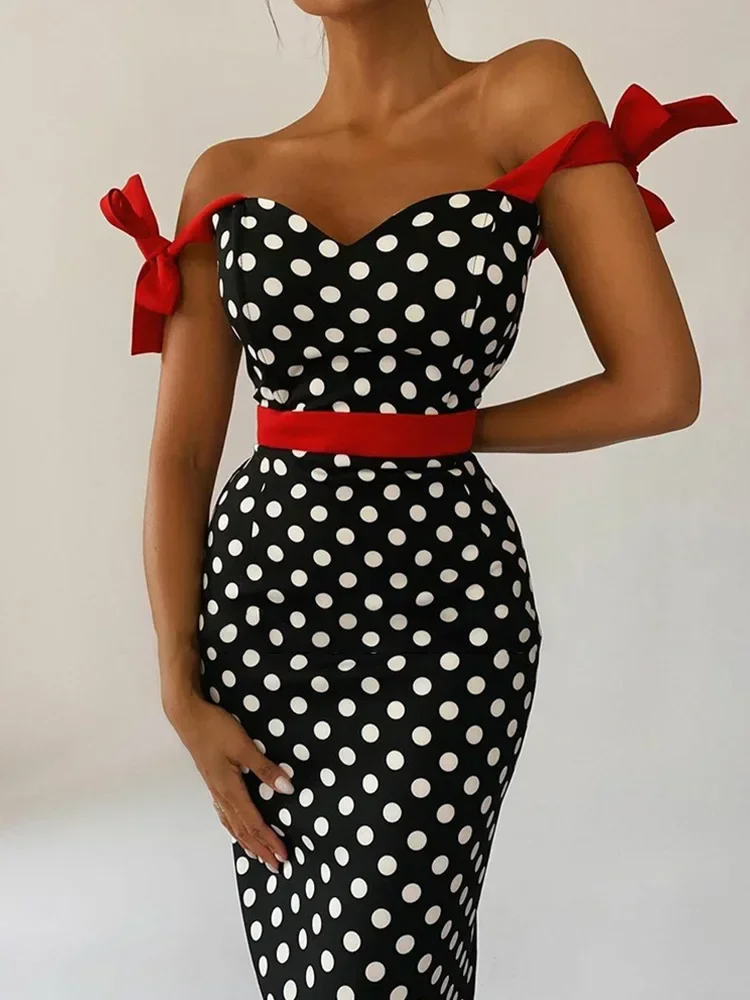 Polka dot dress Aurelia
