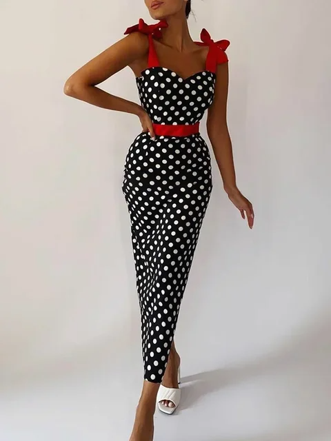 Polka dot dress Aurelia