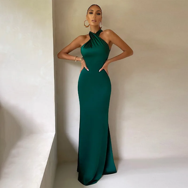 Silk  Cocktail Party Evening Dress
