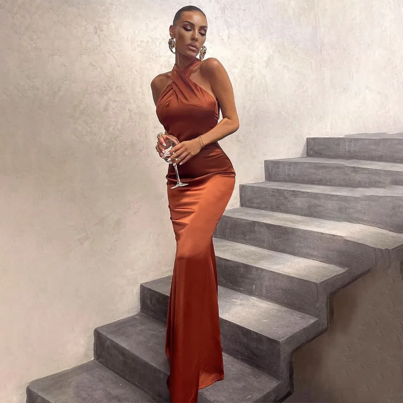 Silk  Cocktail Party Evening Dress