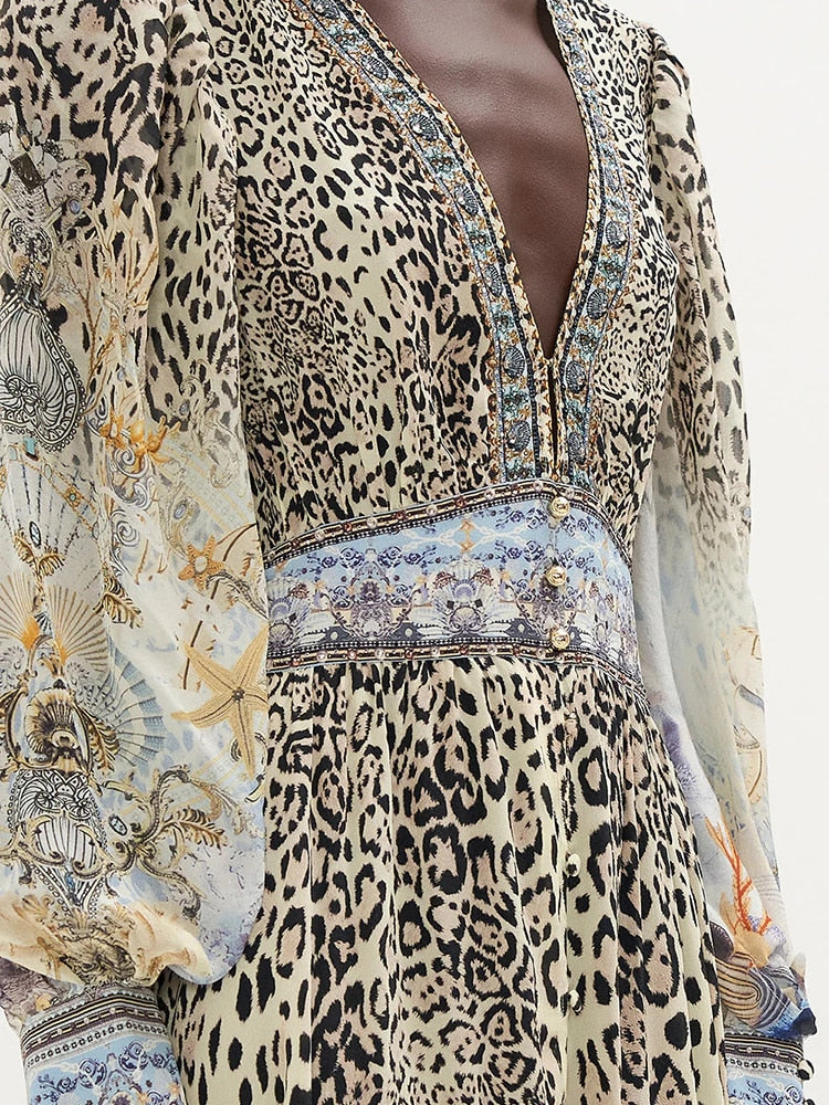 Vintage Leopard Dresses