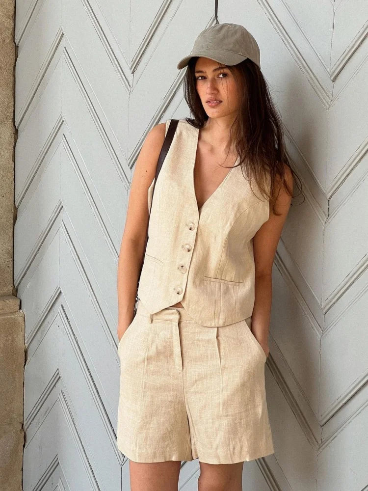 Linen 2 Pieces Set Alessia