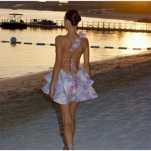 3d Flower Mini Dress