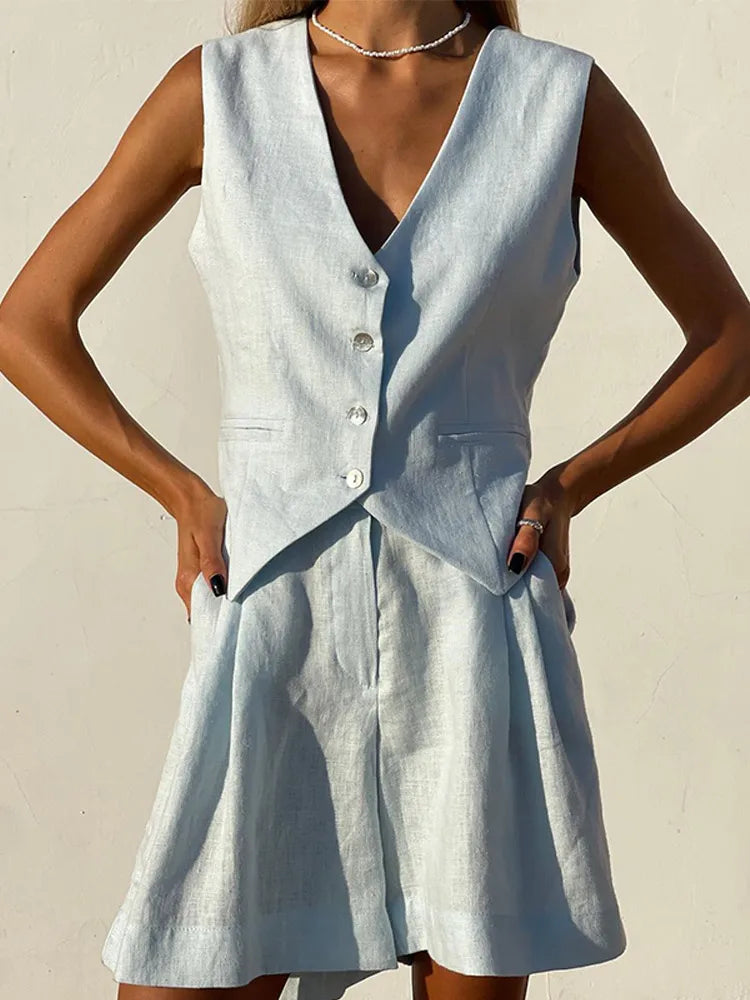 Linen 2 Pieces Set Alessia