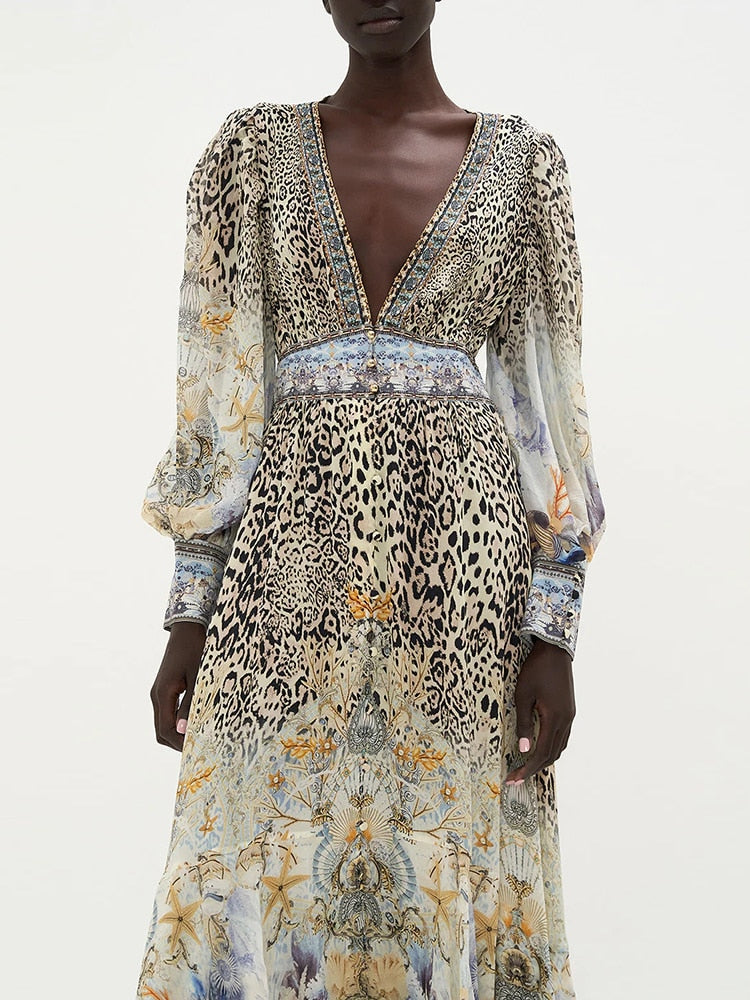 Vintage Leopard Dresses