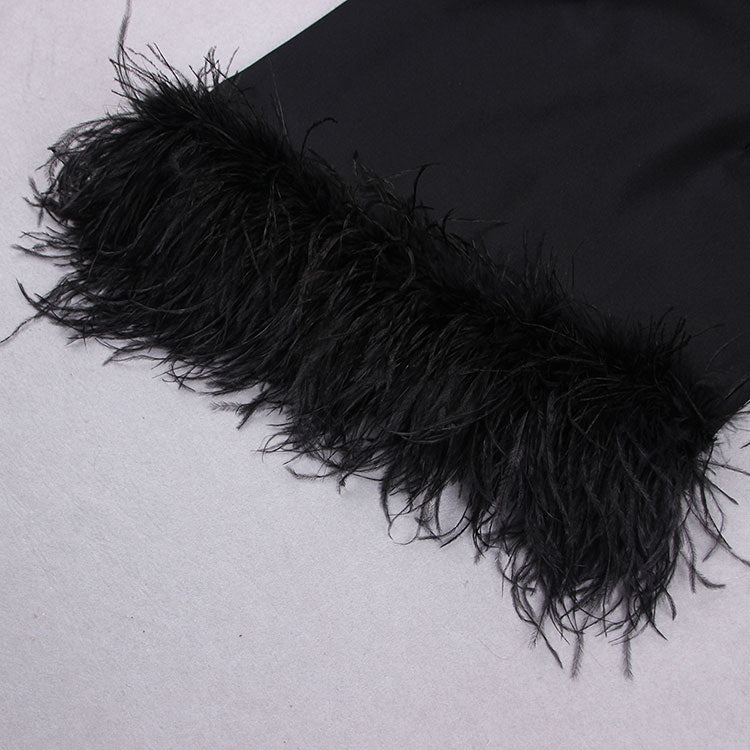 FIFTH AVE FEATHERS DRESS