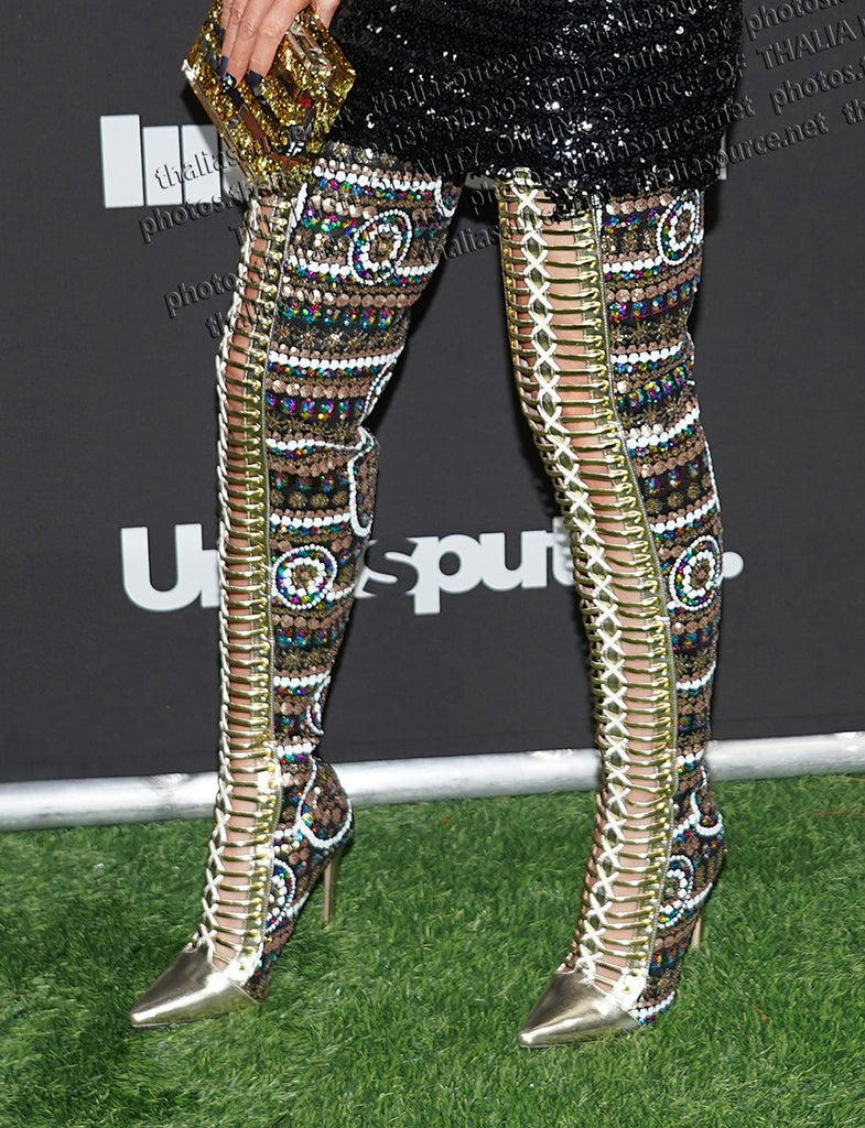 Toe High Knee Heel Boots