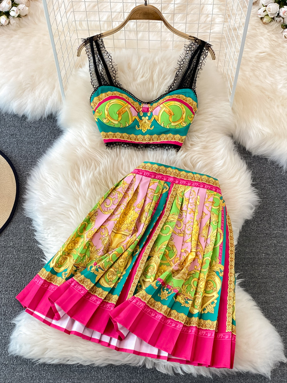 INESA Top & Skirt Set