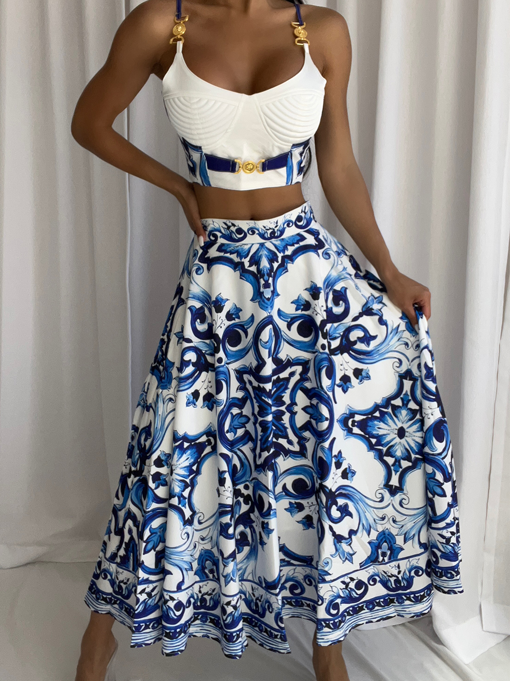 Marilyn Top & Skirt Set