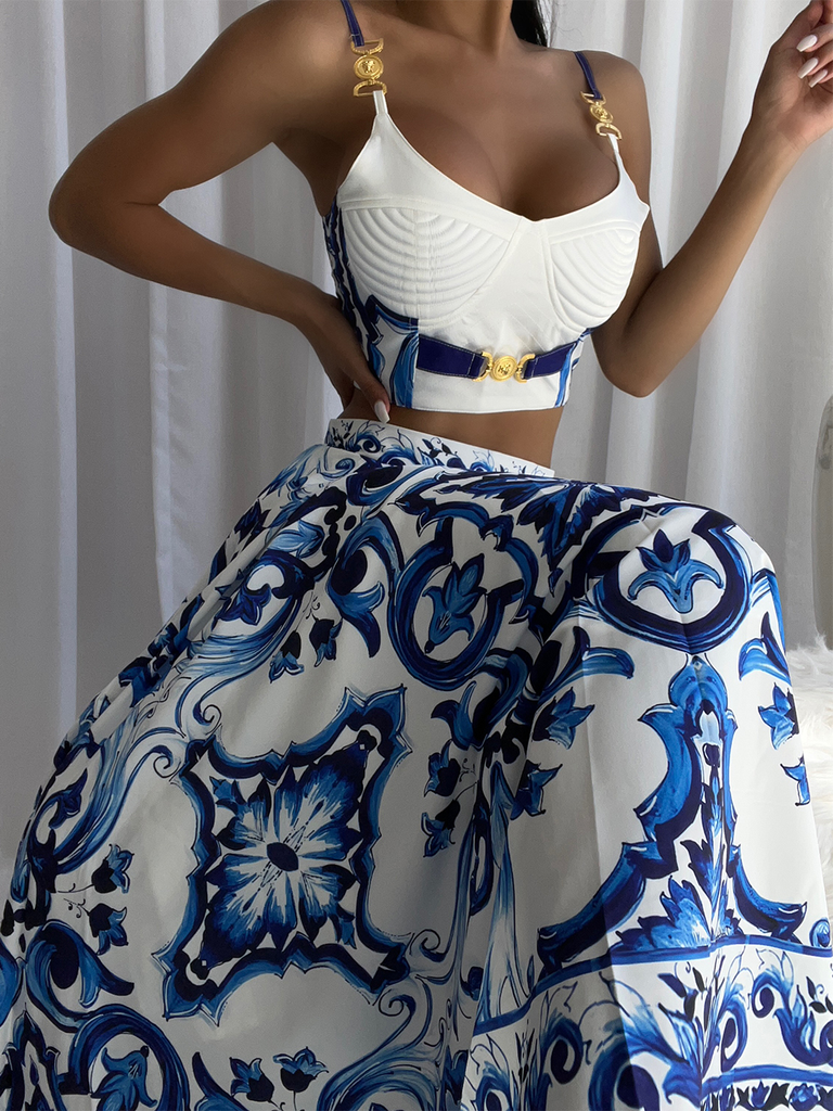 Marilyn Top & Skirt Set