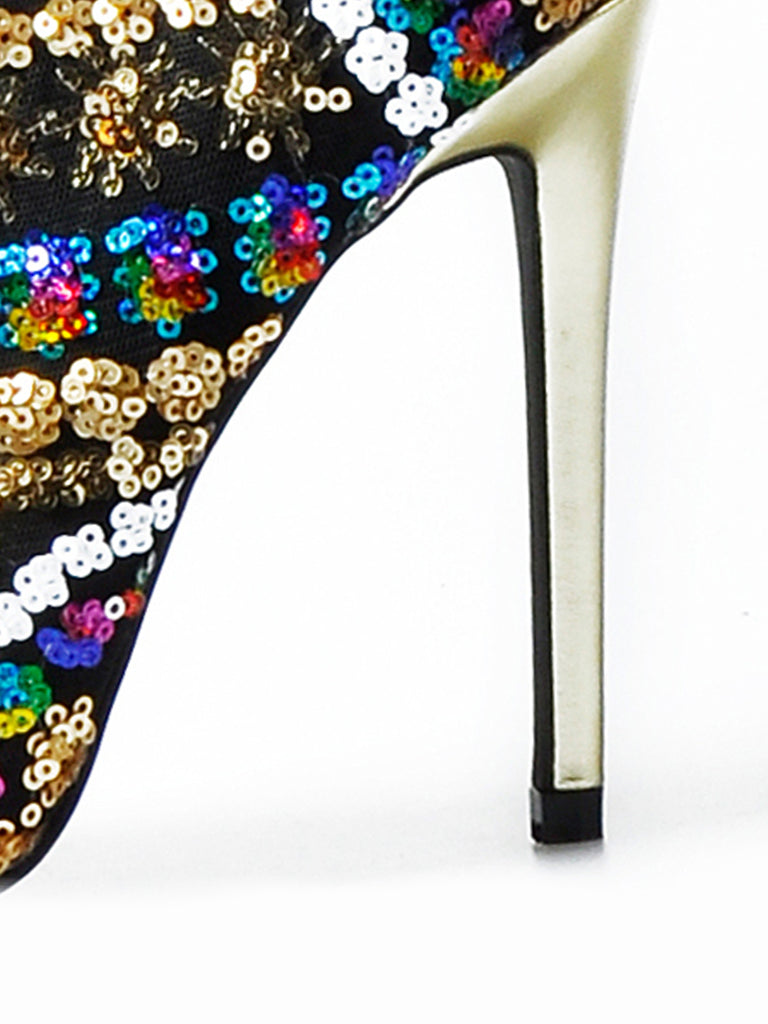 Toe High Knee Heel Boots