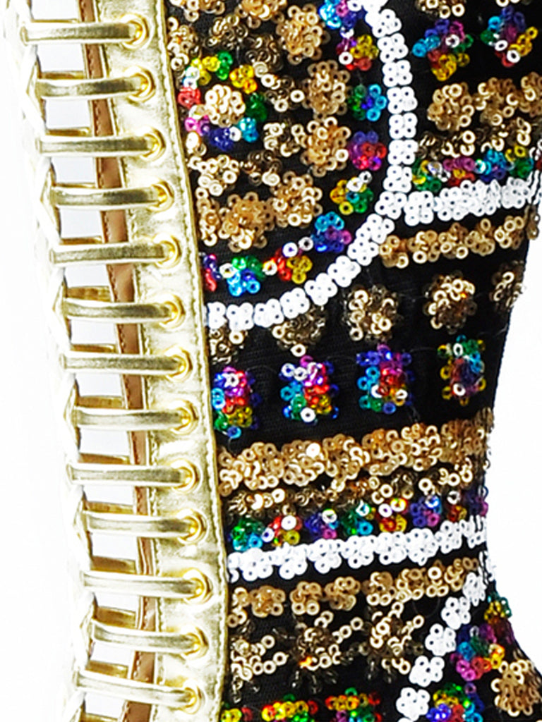 Toe High Knee Heel Boots